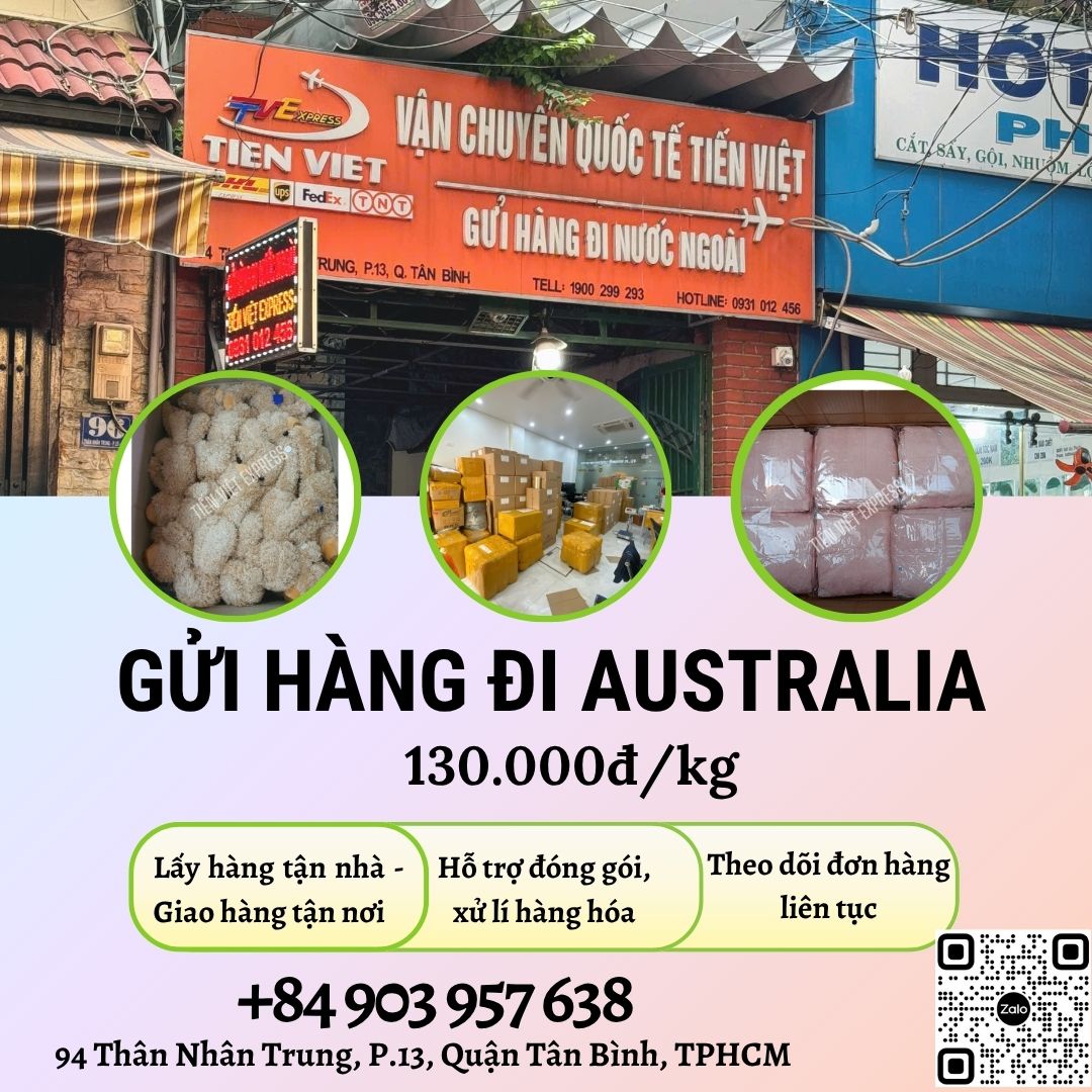 Gửi hàng đi Úc - Tiến Việt Express